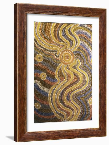 Aboriginal Art from Central Australia-null-Framed Giclee Print