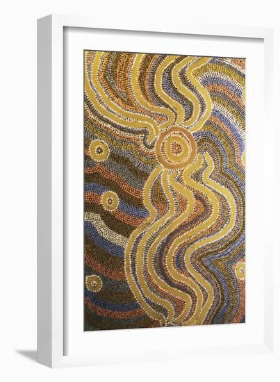 Aboriginal Art from Central Australia-null-Framed Giclee Print