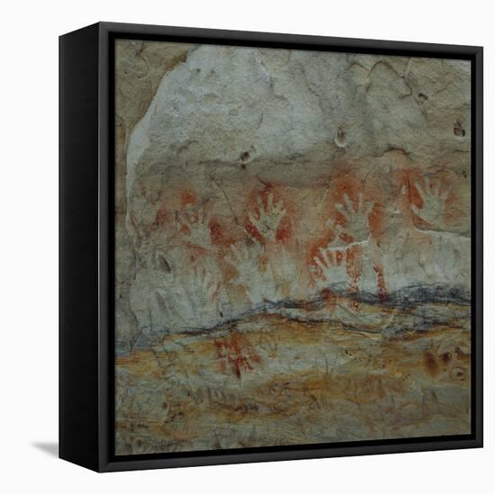 Aboriginal Design-null-Framed Premier Image Canvas