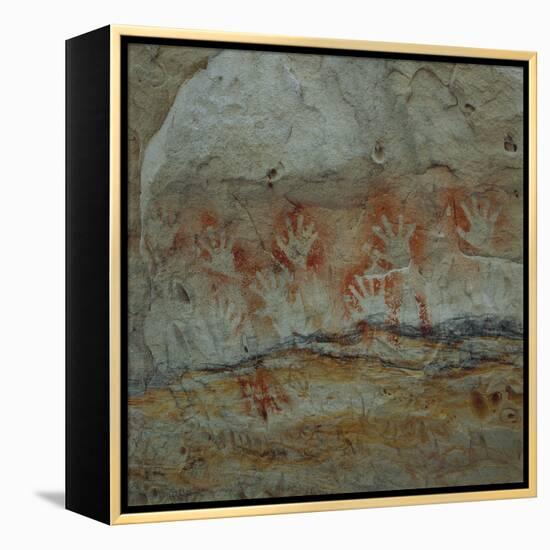 Aboriginal Design-null-Framed Premier Image Canvas