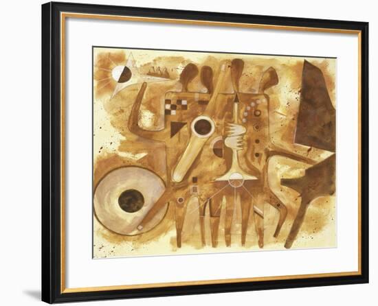 Aboriginal Jazz, c.1997-Gil Mayers-Framed Giclee Print