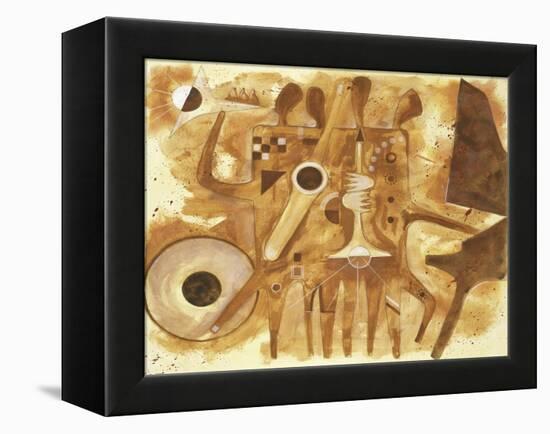 Aboriginal Jazz, c.1997-Gil Mayers-Framed Premier Image Canvas