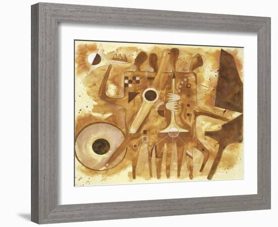 Aboriginal Jazz, c.1997-Gil Mayers-Framed Giclee Print