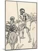 Aboriginal men approaching a settlers farm, 1912-Charles Robinson-Mounted Giclee Print