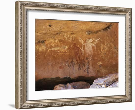 Aboriginal Painted Figures of Varied Periods, Kimberley, Western Australia-Richard Ashworth-Framed Photographic Print