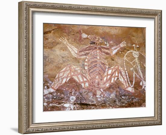 Aboriginal Paintings, Kakadu, Nourlangie, Australia-Connie Bransilver-Framed Photographic Print