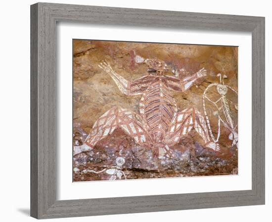 Aboriginal Paintings, Kakadu, Nourlangie, Australia-Connie Bransilver-Framed Photographic Print