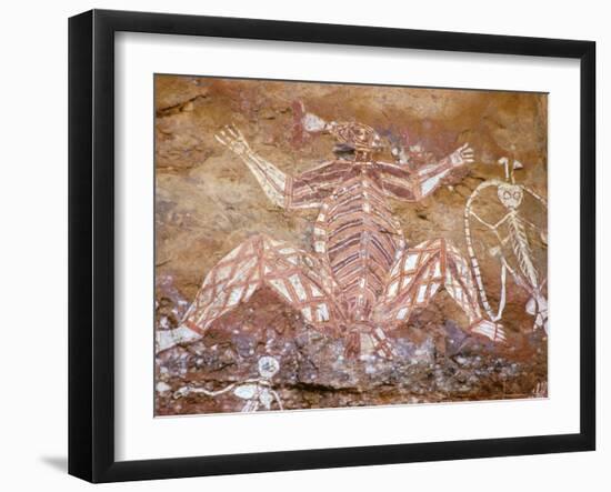 Aboriginal Paintings, Kakadu, Nourlangie, Australia-Connie Bransilver-Framed Photographic Print