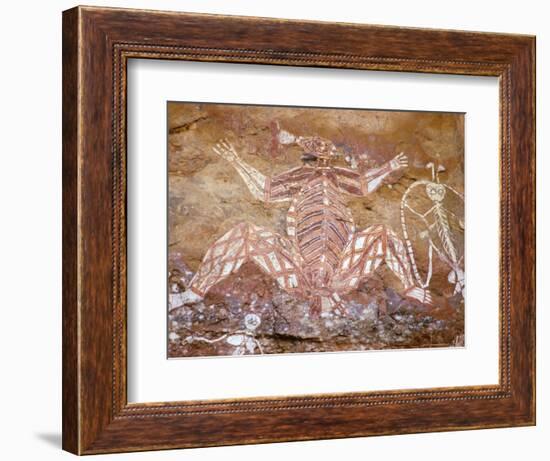 Aboriginal Paintings, Kakadu, Nourlangie, Australia-Connie Bransilver-Framed Photographic Print