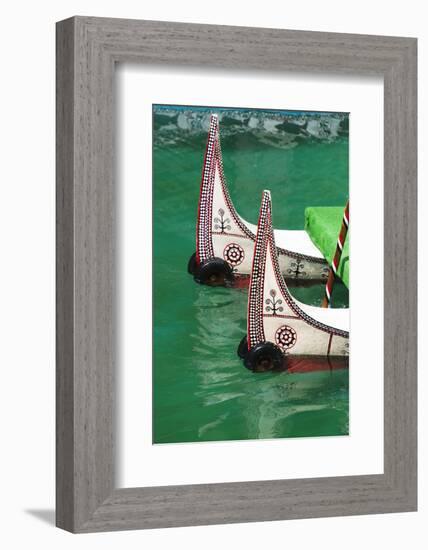 Aboriginal people's canoe, Sun Moon Lake, Taiwan-Keren Su-Framed Photographic Print