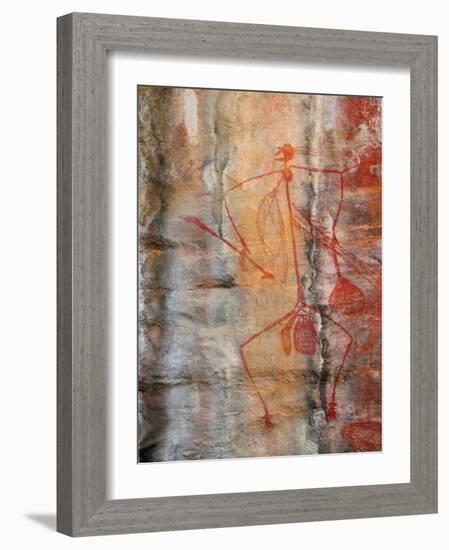 Aboriginal Rock Art, Ubirr, Kakadu National Par, Northern Territory, Australia, Pacific-Schlenker Jochen-Framed Photographic Print