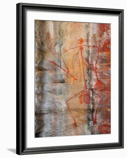 Aboriginal Rock Art, Ubirr, Kakadu National Par, Northern Territory, Australia, Pacific-Schlenker Jochen-Framed Photographic Print