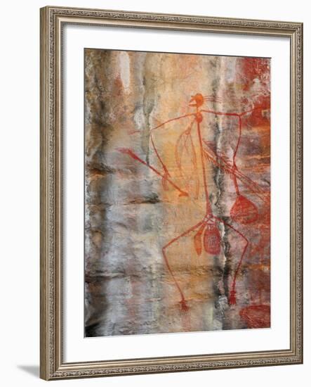 Aboriginal Rock Art, Ubirr, Kakadu National Par, Northern Territory, Australia, Pacific-Schlenker Jochen-Framed Photographic Print