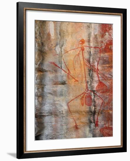 Aboriginal Rock Art, Ubirr, Kakadu National Par, Northern Territory, Australia, Pacific-Schlenker Jochen-Framed Photographic Print