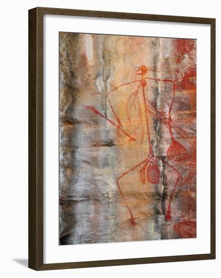 Aboriginal Rock Art, Ubirr, Kakadu National Par, Northern Territory, Australia, Pacific-Schlenker Jochen-Framed Photographic Print