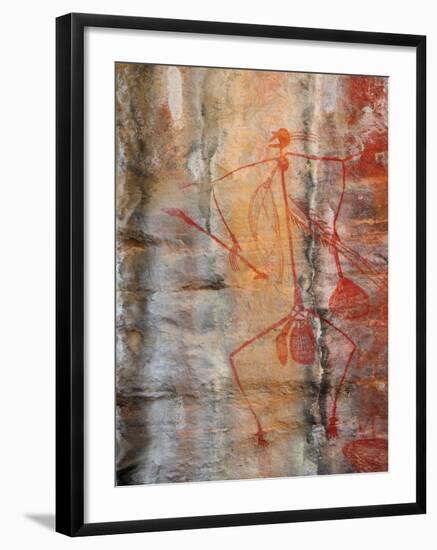 Aboriginal Rock Art, Ubirr, Kakadu National Par, Northern Territory, Australia, Pacific-Schlenker Jochen-Framed Photographic Print