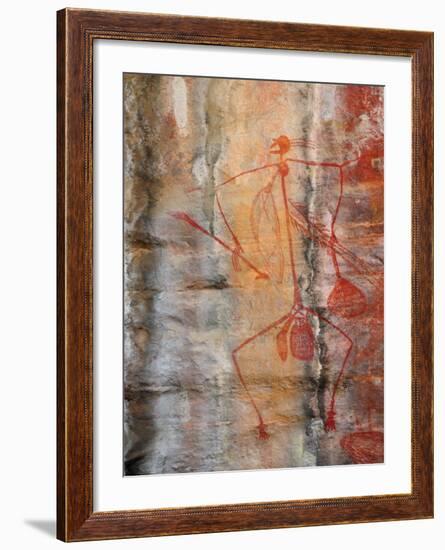 Aboriginal Rock Art, Ubirr, Kakadu National Par, Northern Territory, Australia, Pacific-Schlenker Jochen-Framed Photographic Print