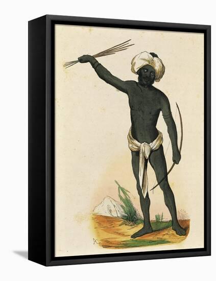 Aborigine from Island of Vatou-Lele (Fiji Islands)-null-Framed Premier Image Canvas