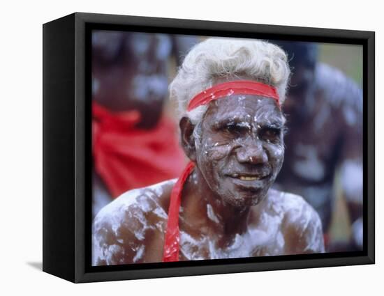 Aborigine Man, Australia-Sylvain Grandadam-Framed Premier Image Canvas