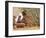 Aborigine Woman Digging for Wichetty Grubs, Northern Territory, Australia-Claire Leimbach-Framed Photographic Print