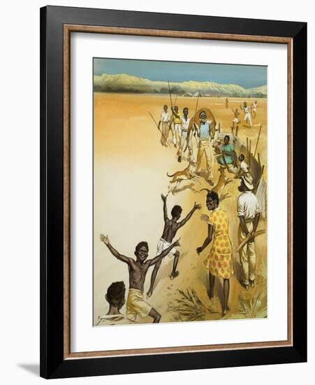 Aborigines-Mcbride-Framed Giclee Print