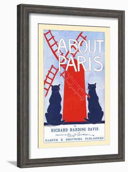 About Paris By Richard Harding Davis-Edward Penfield-Framed Art Print