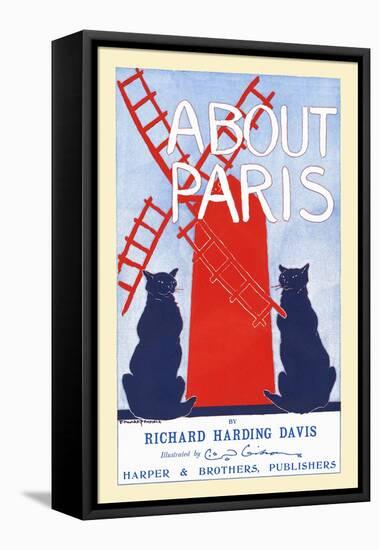 About Paris By Richard Harding Davis-Edward Penfield-Framed Stretched Canvas