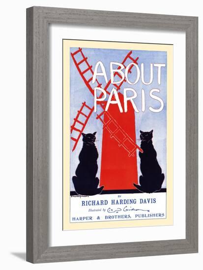 About Paris By Richard Harding Davis-Edward Penfield-Framed Art Print