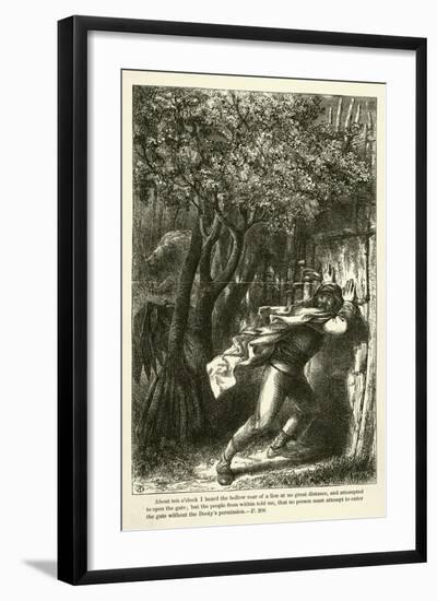About Ten O'Clock I Heard the Hollow Roar of a Lion at No Great Distance-null-Framed Giclee Print