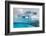 Above and below view of an arch formed in an iceberg at Cuverville Island, Ererra Channel-Michael Nolan-Framed Photographic Print