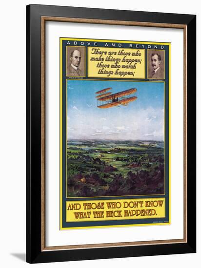 Above and Beyond-null-Framed Art Print