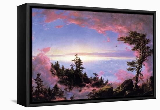 Above the Clouds at Sunrise-Frederic Edwin Church-Framed Stretched Canvas