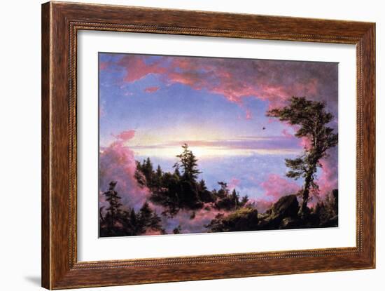 Above the Clouds at Sunrise-Frederic Edwin Church-Framed Art Print