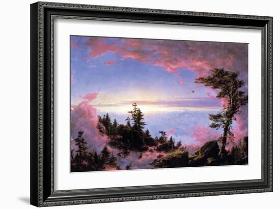 Above the Clouds at Sunrise-Frederic Edwin Church-Framed Art Print