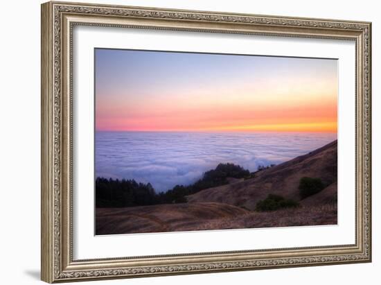 Above the Fog Line at Sunset, Mount Tamalpais, Marin County-Vincent James-Framed Premium Photographic Print