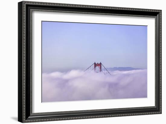 Above the Fog With Golden Gate Tower San Francisco-Vincent James-Framed Photographic Print