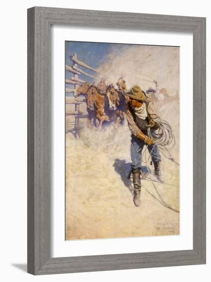 Above the Sea of Round, 1904-Newell Convers Wyeth-Framed Giclee Print