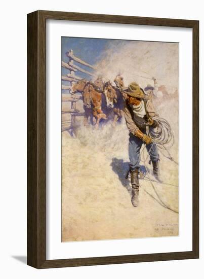 Above the Sea of Round, 1904-Newell Convers Wyeth-Framed Giclee Print