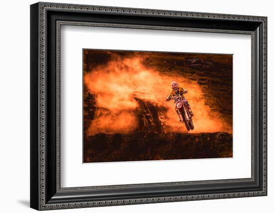 Above-null-Framed Art Print