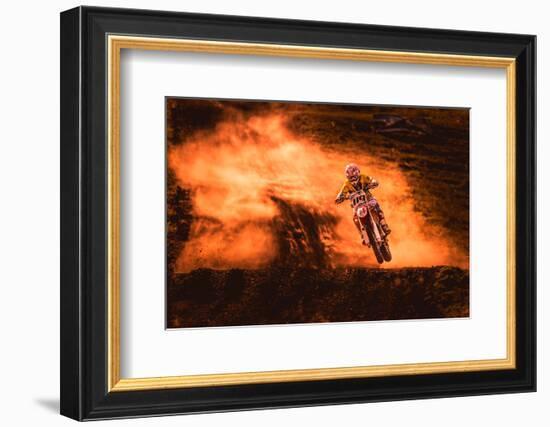 Above-null-Framed Art Print