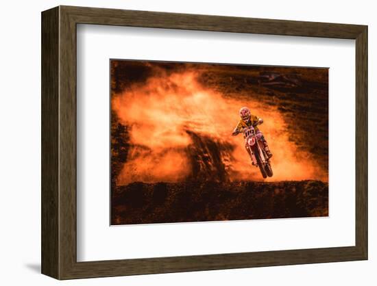 Above-null-Framed Art Print