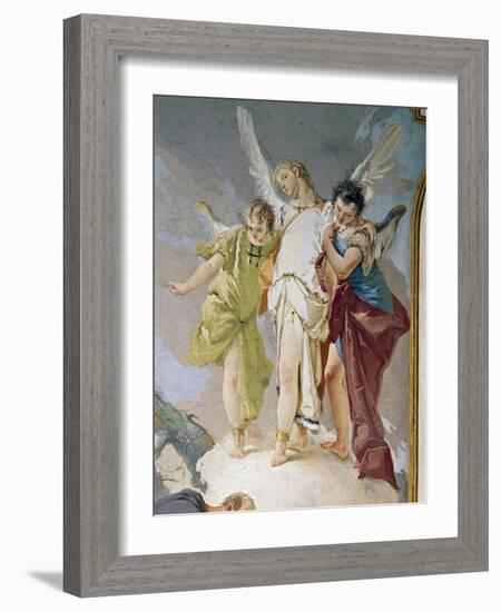 Abraham and Angels-Giovanni Battista Tiepolo-Framed Giclee Print