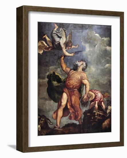 Abraham and Isaac, 1543-Titian (Tiziano Vecelli)-Framed Giclee Print