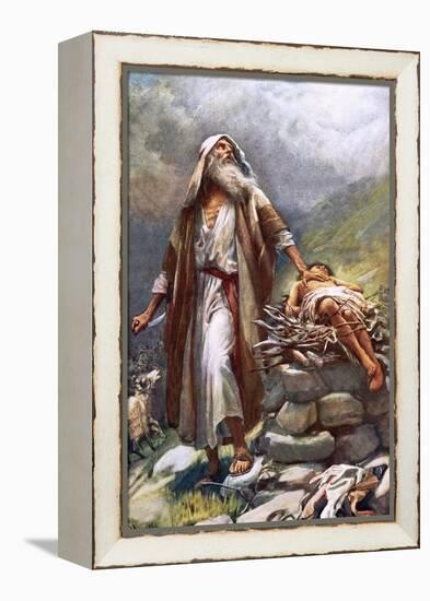 Abraham and Isaac-Harold Copping-Framed Premier Image Canvas