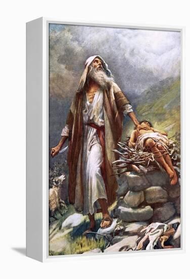 Abraham and Isaac-Harold Copping-Framed Premier Image Canvas