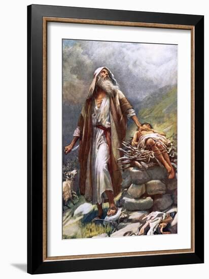 Abraham and Isaac-Harold Copping-Framed Giclee Print