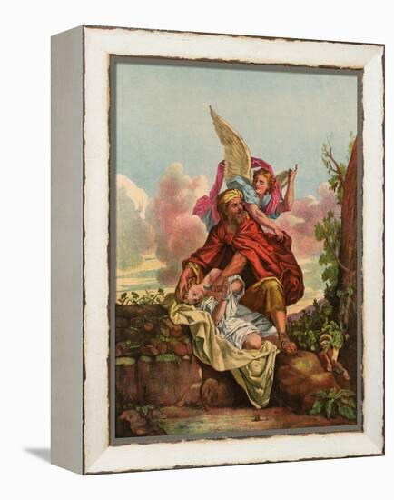 Abraham and Isaac-Eugene Ronjat-Framed Stretched Canvas