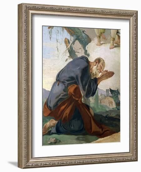 Abraham and the Angels, 1726-1739-Giovanni Battista Tiepolo-Framed Giclee Print