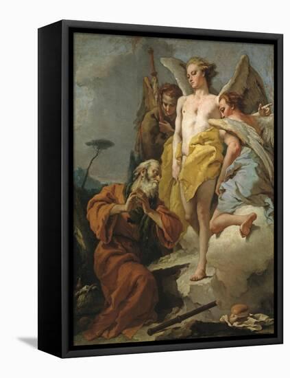 Abraham and the Three Angels, c.1770-Giovanni Battista Tiepolo-Framed Premier Image Canvas