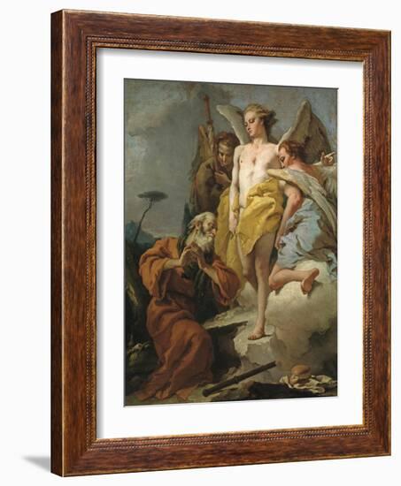 Abraham and the Three Angels, c.1770-Giovanni Battista Tiepolo-Framed Giclee Print